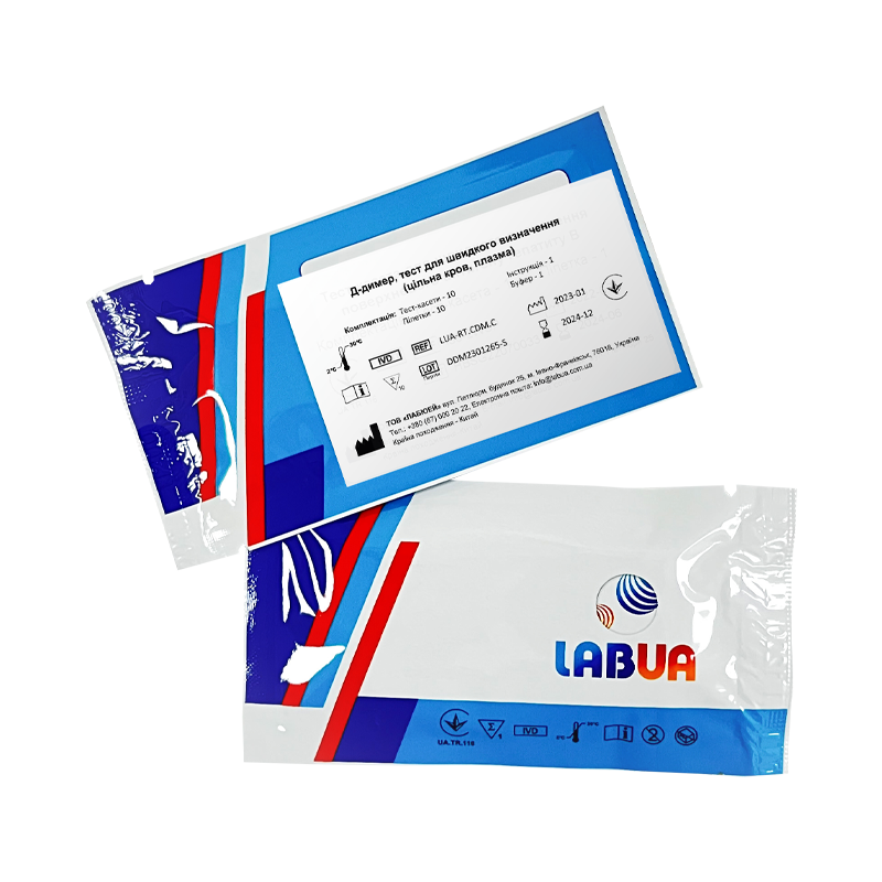 Тест швидкий на Д-димер №10, LABUA (LUA-RT.CDM.C)